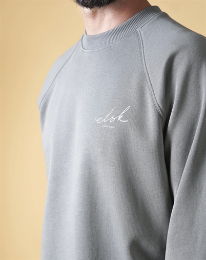 Elsk - Signed Mens Raglan Crewneck - Castor Gray